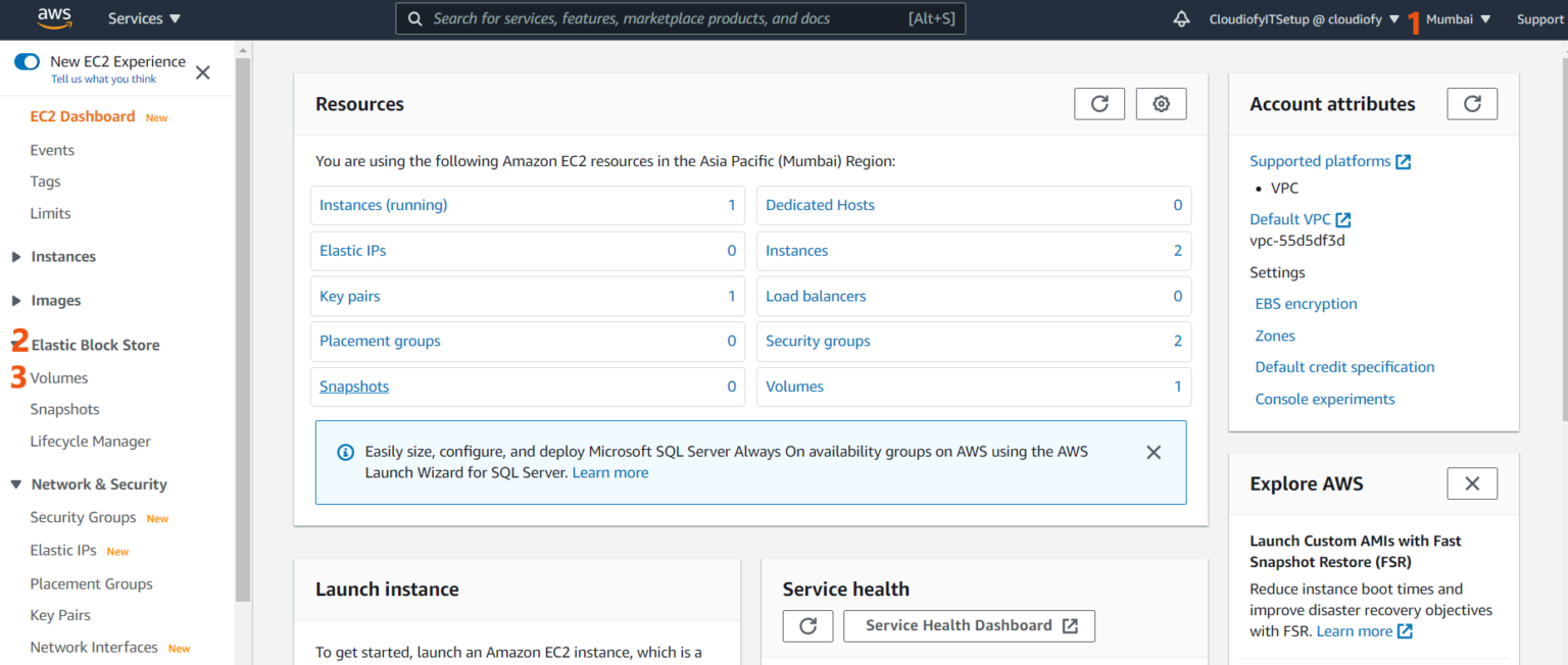 amazon ebs volumes are considered ephemeral storage