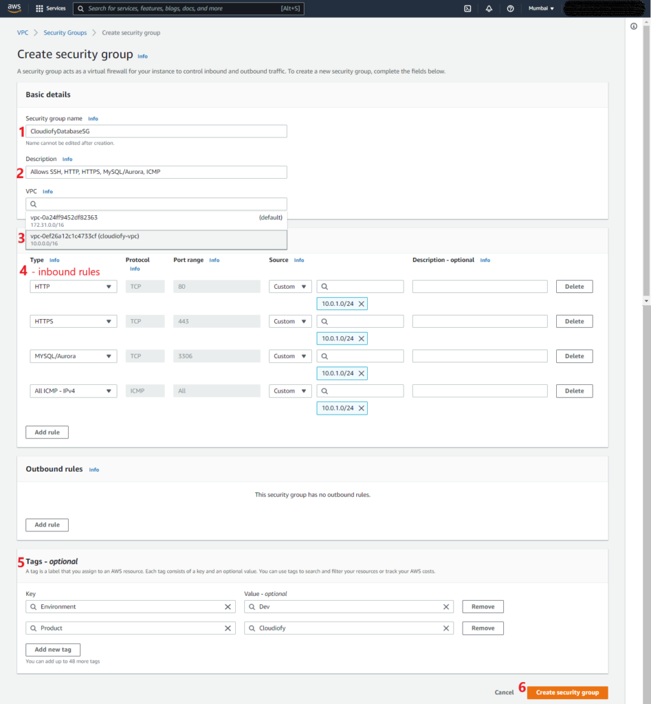 How to Connect Public and private subnet in same VPC